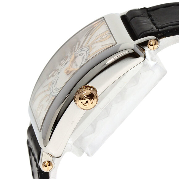 Frank Muller 902RELSTG Long Island Watch Stainless Steel Leather Ladies - Picture 5 of 11